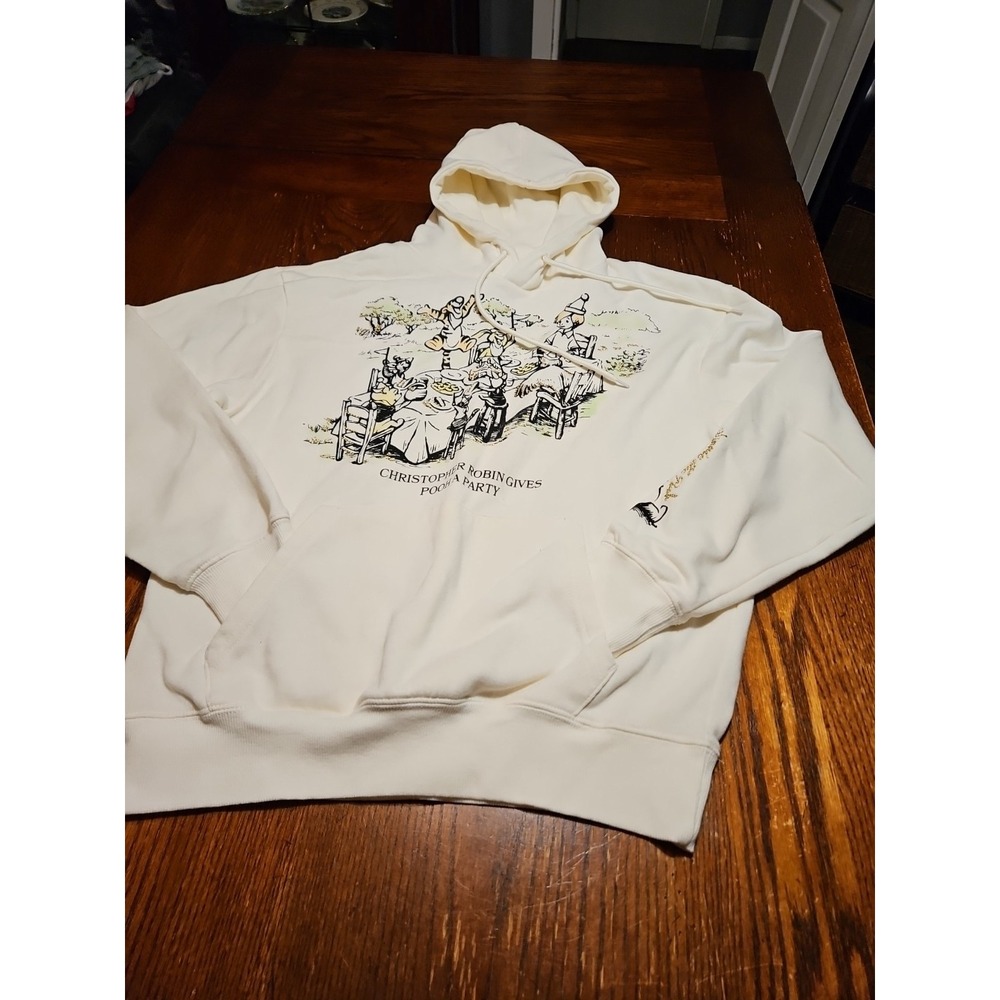 Disney Winnie The Pooh Hoodie Christopher Robin‎ Pooh Party Women's Small (A825)